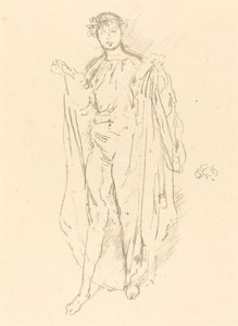 1891年頃の「少女」。 作： James Abbott McNeill Whistler
