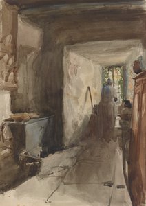 キッチン、1858年。 作： James Abbott McNeill Whistler