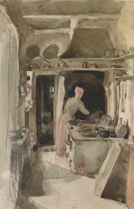 キッチン、1858年。 作： James Abbott McNeill Whistler