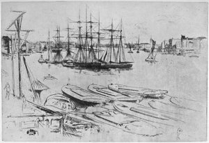 ラージプール、1879年1904年。 作： James Abbott McNeill Whistler
