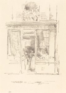 The Laundress: Place Dauphine の Laundress、1894 年。 作： James Abbott McNeill Whistler