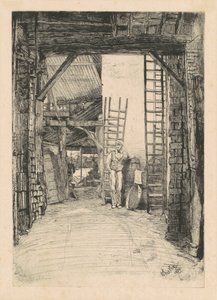 ライム バーナー、1859 年。 作： James Abbott McNeill Whistler