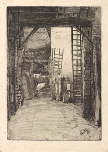 ライム バーナー、1859 年。 作： James Abbott McNeill Whistler