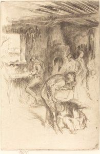 リトル フォージ、1875 年。 作： James Abbott McNeill Whistler