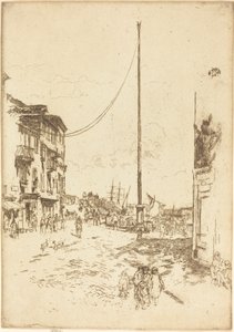 小さなマスト、1880年。 作： James Abbott McNeill Whistler