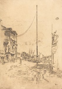 小さなマスト、1880年。 作： James Abbott McNeill Whistler