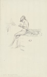リトル・ヌード・モデル、読書 作： James Abbott McNeill Whistler