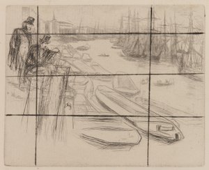 リトル・プール」（1861年）。 作： James Abbott McNeill Whistler