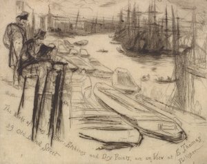 リトルプール、1861年。 作： James Abbott McNeill Whistler