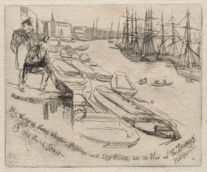 リトルプール、1861。 作： James Abbott McNeill Whistler