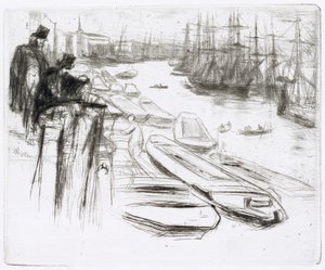 リトルプール、No.1（エッチング） 作： James Abbott McNeill Whistler