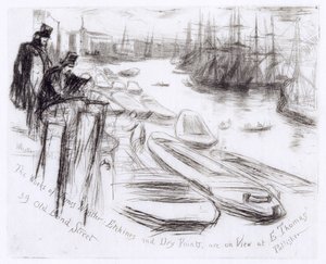 リトルプール、No.2（エッチング） 作： James Abbott McNeill Whistler