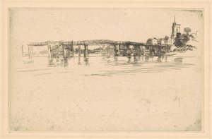 リトルパットニー、No. 1、1879。 作： James Abbott McNeill Whistler