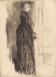 リトル ベルベット ドレス、1873 年。 作： James Abbott McNeill Whistler