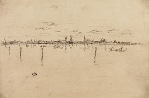 小さなベニス、1879-1880年。 作： James Abbott McNeill Whistler
