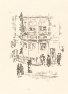 マネージャーの窓、Gaiety Theatre、1896年。 作： James Abbott McNeill Whistler