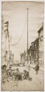1880年の「The Mast」。 作： James Abbott McNeill Whistler