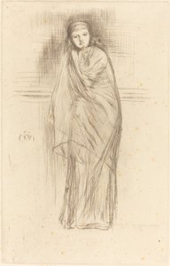 休息するモデル（1870年 作： James Abbott McNeill Whistler