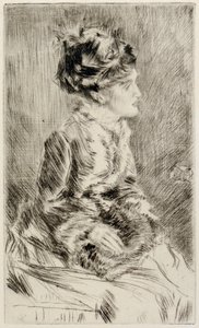 マフ 作： James Abbott McNeill Whistler