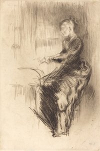 ピアノ、1875年。 作： James Abbott McNeill Whistler