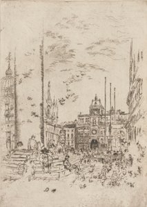 ピアツェッタ、1879-1880。 作： James Abbott McNeill Whistler