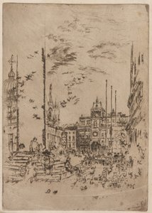 ピアツェッタ、1879-1880。 作： James Abbott McNeill Whistler