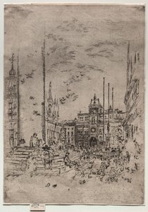 ピアツェッタ、1880年。 作： James Abbott McNeill Whistler