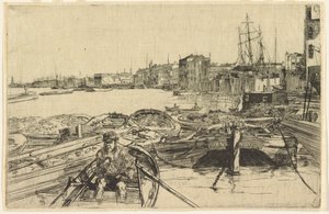 ザ・プール」1859年 作： James Abbott McNeill Whistler