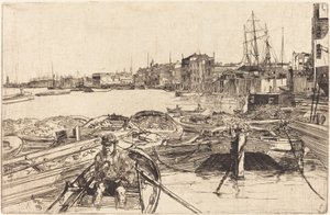 プール、1859年。 作： James Abbott McNeill Whistler