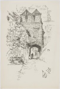 司祭の家、ルーアン、1944-95年（紙に平版）