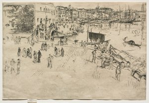 リーヴァ、1、1880。 作： James Abbott McNeill Whistler
