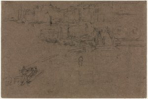 リーヴァ、ヴェネツィア。 作： James Abbott McNeill Whistler