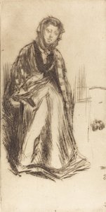 スコッチ・ウィドウ、1875年。 作： James Abbott McNeill Whistler