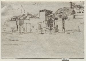 白鳥、チェルシー、c。 1870。 作： James Abbott McNeill Whistler