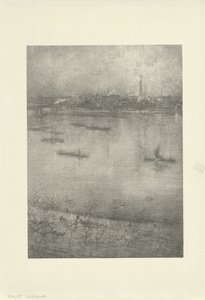 テムズ川 作： James Abbott McNeill Whistler