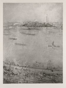 テムズ川、1896 作： James Abbott McNeill Whistler