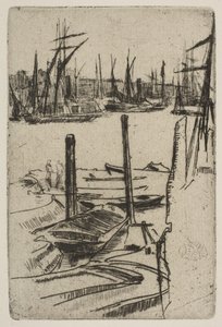 小さなプール、[1879]。 作： James Abbott McNeill Whistler