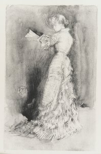 1878年の「The Toilet」。 作： James Abbott McNeill Whistler