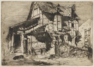 安全でない長屋 作： James Abbott McNeill Whistler