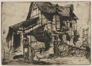 安全でない長屋 作： James Abbott McNeill Whistler