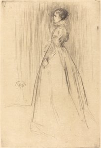 ベルベット・ドレス」1873年 作： James Abbott McNeill Whistler