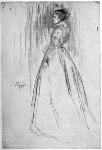ベルベットのドレス、1873 1904。 作： James Abbott McNeill Whistler