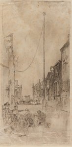 ベネチアンマスト、1879-1880年。 作： James Abbott McNeill Whistler