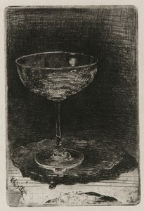 ワイングラス、1858年。 作： James Abbott McNeill Whistler