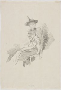 翼のある帽子、1890（紙にリソ）