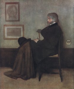 トーマスカーライルの肖像、ビビーズアニュアル、1916年〜1917年 作： James Abbott McNeill Whistler