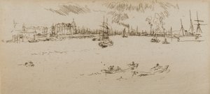 ティルベリー、1887年 作： James Abbott McNeill Whistler