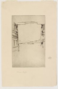 1879年、旧バタシー橋の下で。 作： James Abbott McNeill Whistler