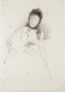 レディーヘイデンの未完成のスケッチ、1895 作： James Abbott McNeill Whistler