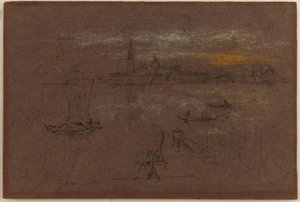 ベニス、1880年 作： James Abbott McNeill Whistler